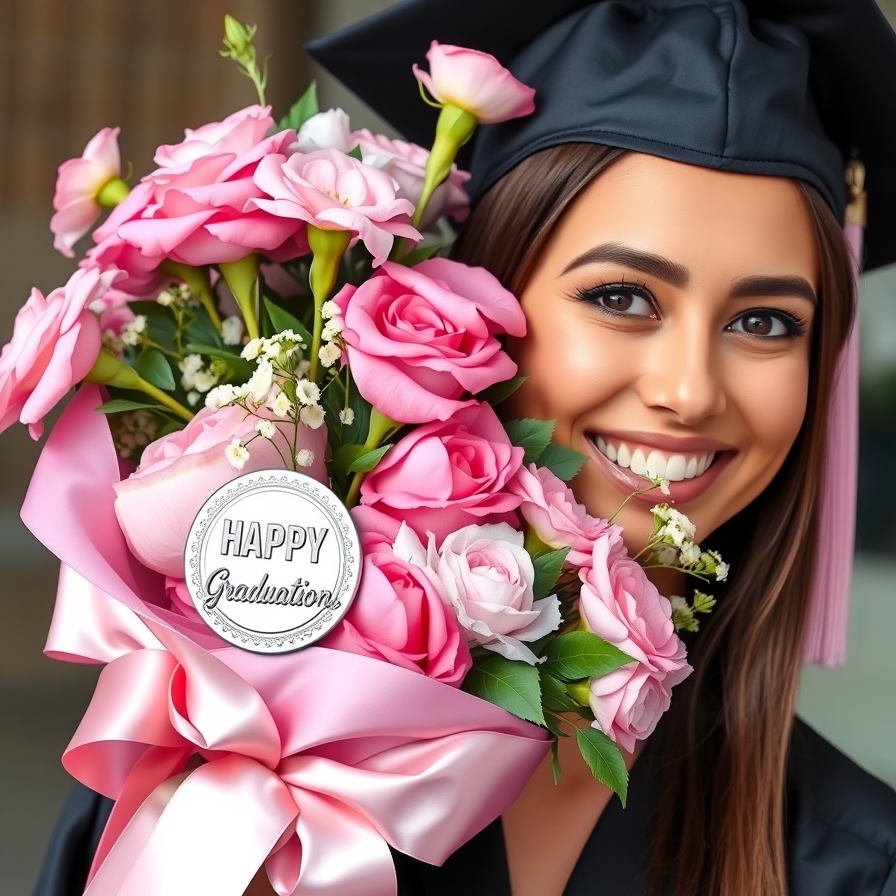Pink Happy Graduation Bouquet