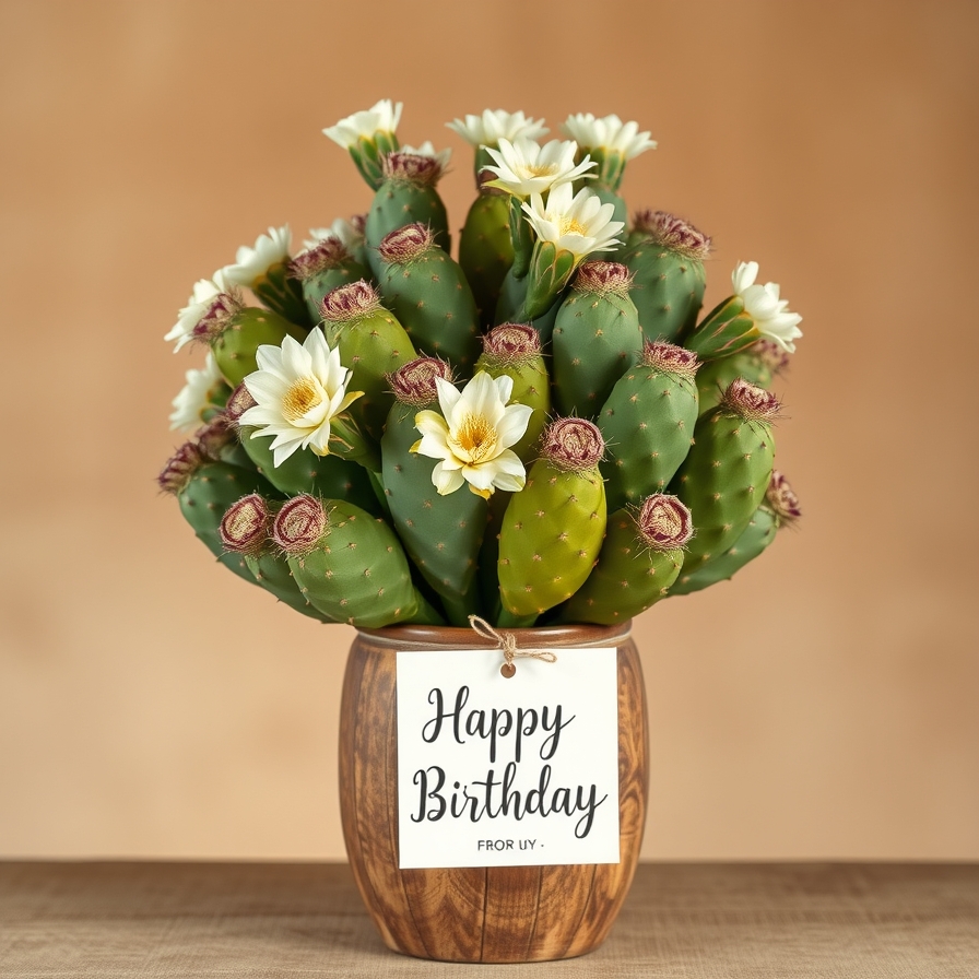 Prickly Pear Cactus Bouquet